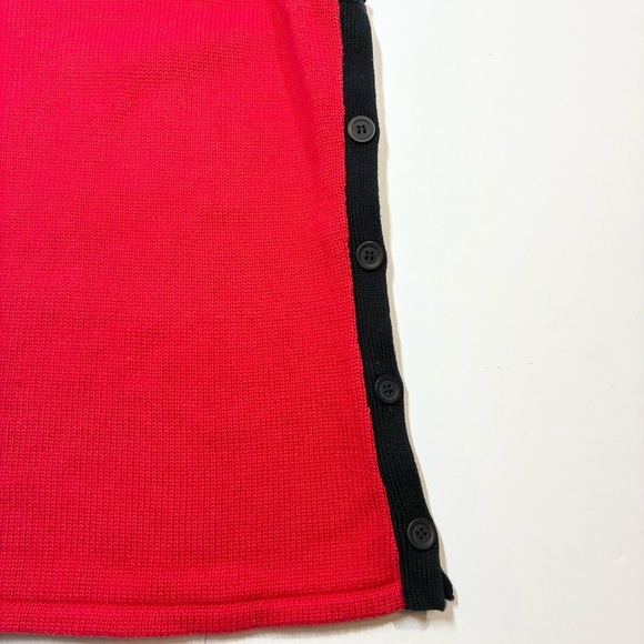 Crazy Horse Liz Claiborne Red White Blue Stars Stripes Sweater Tank Flag XL Pet - Picture 5 of 10